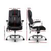Artiss Massage Office Chair 8 Point PU Leather Office Chair – Black