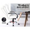 Artiss Office Chair Gaming Computer Chairs Executive PU Leather Seat – White