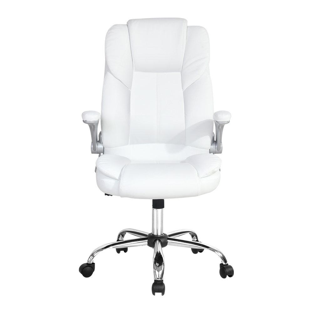 Artiss Kea Executive Office Chair Leather – White