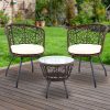 Gardeon Outdoor Patio Chair and Table – Brown