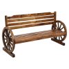 Gardeon Garden Bench Wooden Wagon Chair Outdoor Furniture Backyard Lounge – 3 Seater