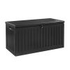 Gardeon Outdoor Storage Box Container Garden Toy Indoor Tool Chest Sheds – Black, 270 L