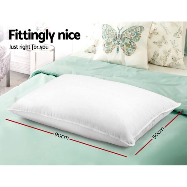 Bedding Set of 4 Medium & Firm Cotton Pillows