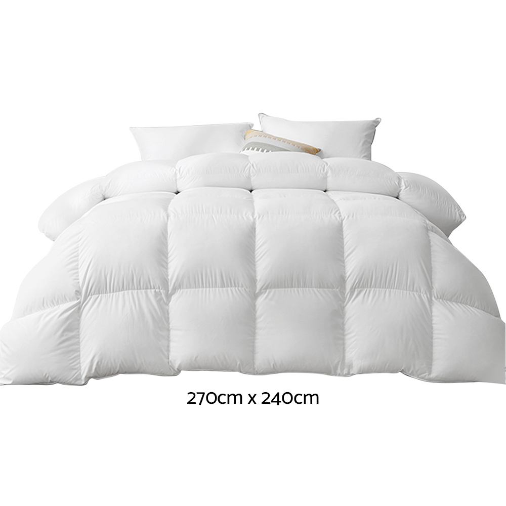 Giselle Bedding Goose Down Feather Quilt – SUPER KING, 700 GSM
