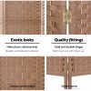 Artiss Room Divider Screen Privacy Timber Foldable Dividers Stand – Natural, 8 Panel