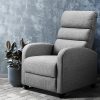 Artiss Luxury Recliner Chair Chairs Lounge Armchair Sofa Leather Cover – Grey
