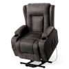 Artiss Electric Recliner Chair Lift Heated Massage Chairs Lounge Sofa Leather – Grey