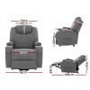 Artiss Electric Recliner Lift Chair Massage Armchair Heating PU Leather – Grey