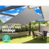 Instahut Sun Shade Sail Cloth Shadecloth Rectangle Canopy 280gsm – Grey, 4×6 m