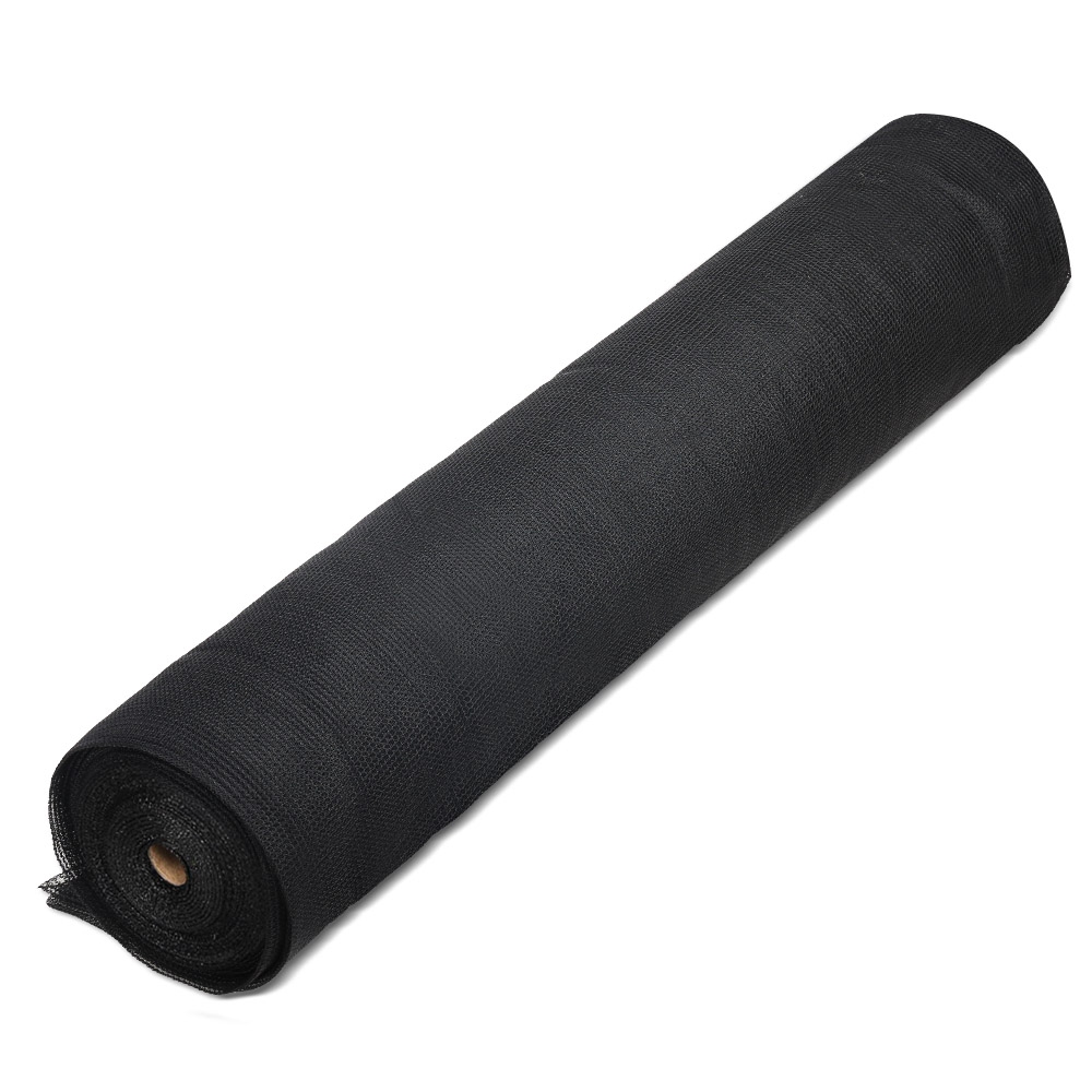Instahut 30% UV Shade Cloth Shadecloth Sail Garden Mesh Roll Outdoor – Black, 3.66×30 m
