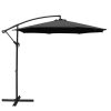 Instahut 3M Cantilevered Outdoor Umbrella – Black