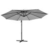 Instahut 3M Cantilevered Outdoor Umbrella – Grey