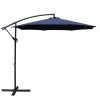 Instahut 3M Cantilevered Outdoor Umbrella – Navy Blue