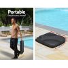 Instahut 3M Umbrella with 50x50cm Base Outdoor Umbrellas Cantilever Patio Sun Beach UV – Black