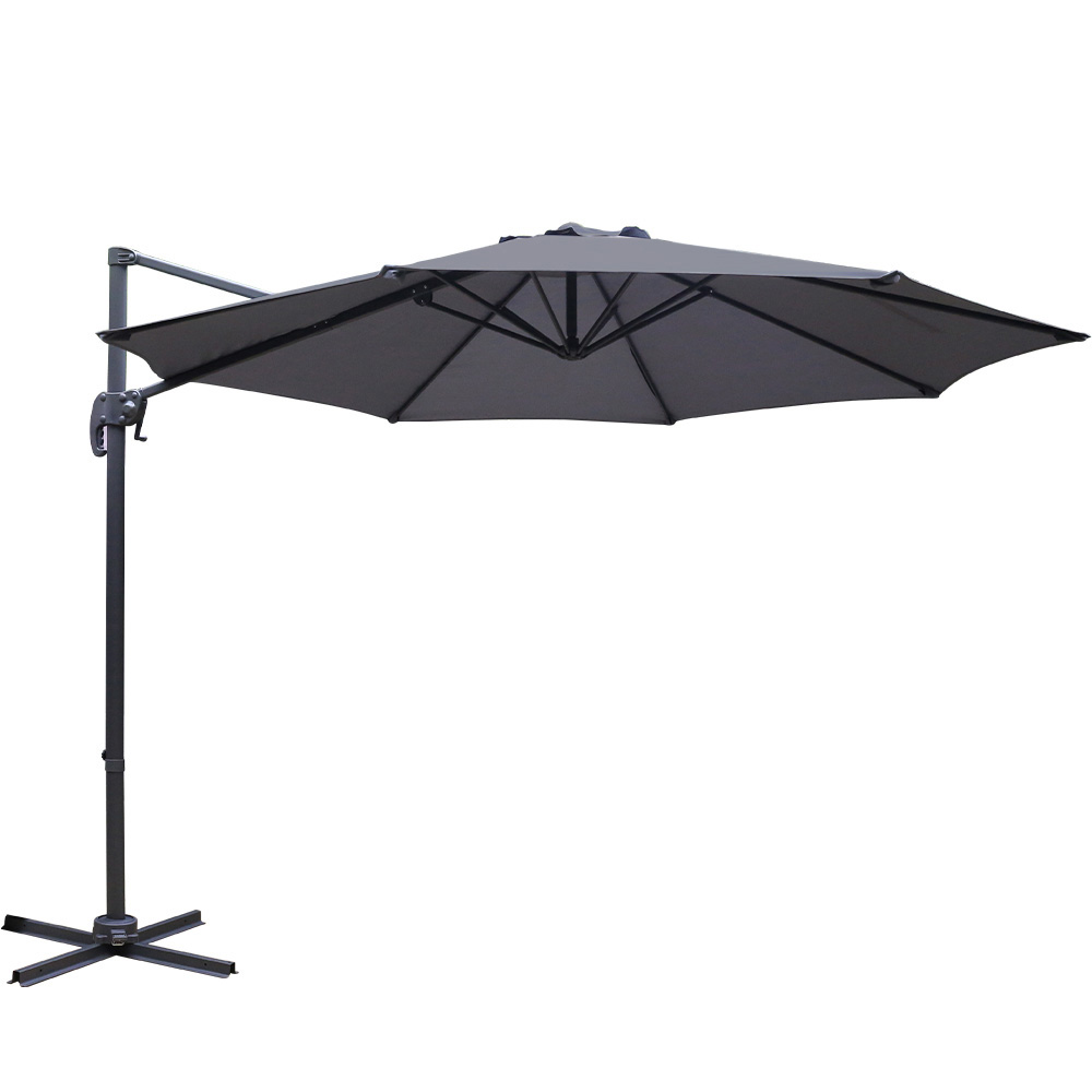 Instahut Roma Outdoor Umbrella – Charcoal
