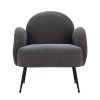 Artiss Armchair Lounge Chair Armchairs Accent Arm Chairs Sherpa Boucle – Charcoal