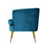 Artiss Armchair Lounge Accent Chair Armchairs Sofa Chairs Velvet Couch – Navy Blue
