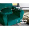 Artiss Armchair Lounge Chair Accent Armchairs Chairs Sofa Cushion Velvet – Green
