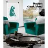 Artiss Armchair Lounge Chair Accent Armchairs Chairs Sofa Cushion Velvet – Green