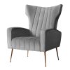 Artiss Armchair Lounge Chairs Accent Armchairs Chair Velvet Sofa Seat – Grey
