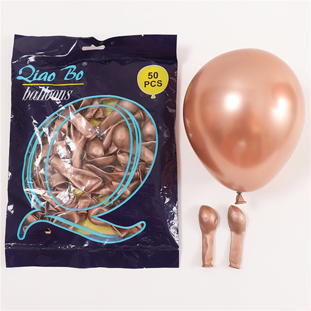 50PCS 5” Latex Balloon Set Birthday Wedding Party Decoration – Rose Gold