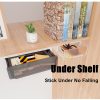 Under Desk Drawer Slide-out Large Office Organizers and Storage Drawers – Black, Small