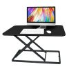 FORTIA Desk Riser Office Shelf Standup Sit Stand Height Standing Laptop Study. – Black