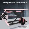 FORTIA 83cm Desk Riser Office Shelf Standup Sit Stand Height Adjustable Standing. – Pink