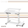 Ekkio Mobile Desk Detachable Sideboard – White