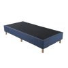 Metal Bed Frame Mattress Foundation – Blue, DOUBLE
