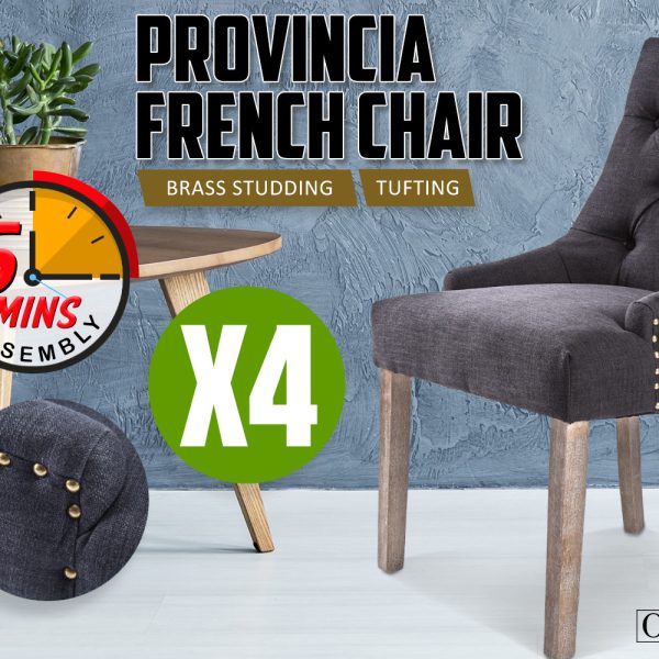 La Bella French Provincial Dining Chair Amour Oak Leg