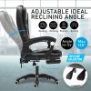 La Bella Massage Footrest Ergonomic Executive Office Chair – Black