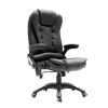 La Bella Massage 8 Point Vibration Heated Ergonomic Executive Office Chair – Black