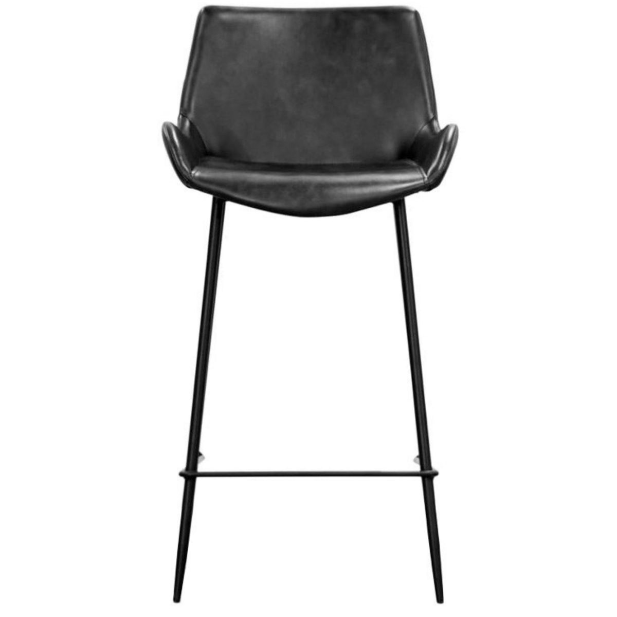Brando  PU Leather Upholstered Bar Chair Metal Leg Stool