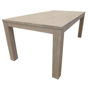 Foxglove Dining Table Solid Mt Ash Wood Home Dinner Furniture – White – 225x100x76 cm