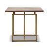 Tuberose Dining Table 180cm Solid Acacia Wood Home Herringbone Parquet – Brown