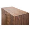 Tuberose Buffet Table Wine Rack 100cm 2 Door Solid Acacia Timber Wood – Brown