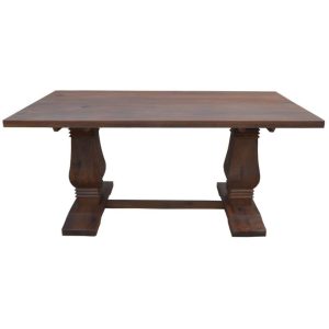 Florence  Dining Table French Provincial Pedestal Solid Timber Wood – 200x100x90 cm