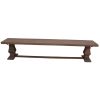 Florence  Dining Table Seat Bench 230cm French Provincial Pedestal Solid Timber – 1
