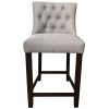 Florence  High Fabric Dining Chair Bar Stool French Provincial Solid Timber – 1