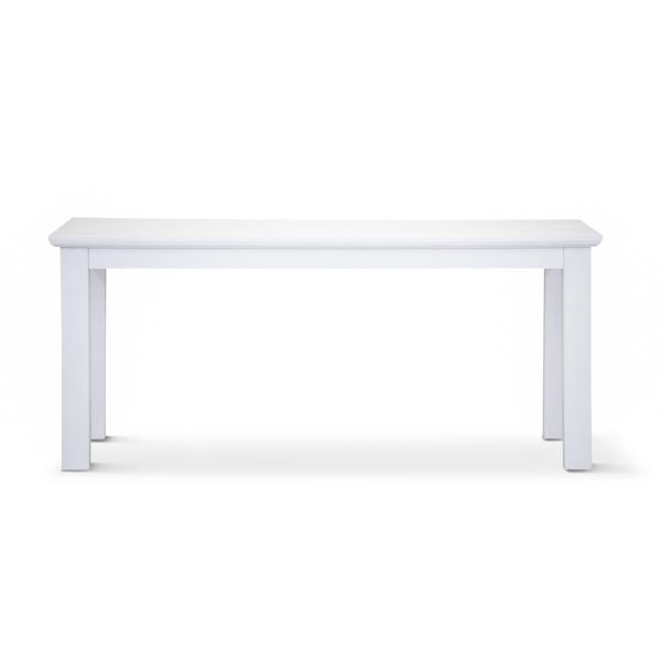 Laelia Dining Table Solid Acacia Timber Wood Coastal Furniture – White