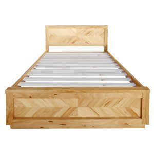 Rosemallow Bed Parquet Solid Messmate Timber Wood Frame Mattress Base – KING