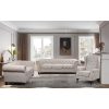 Mellowly Sofa Fabric Uplholstered Chesterfield Lounge Couch – Beige, 3 Seater