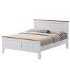 Lobelia 4pc Bed Suite Bedside Tallboy Bedroom Furniture Package – White – DOUBLE