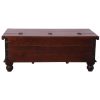 Onir Coffee Table Antique Handcrafted Solid Mango Wood Storage Trunk Chest Box
