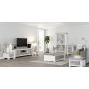 Plumeria Lamp Side Table Laptop Desk Bedside Sofa End Tables – White Brush