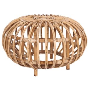 Mimosa 64cm Rattan Round Side Sofa End Table – Natural