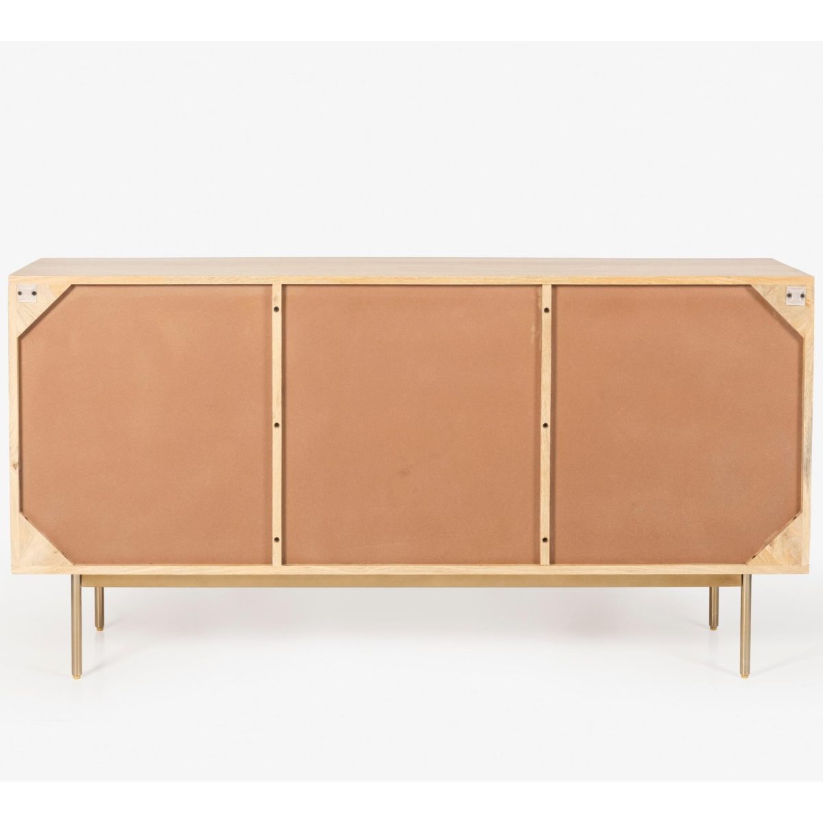 Martina Buffet Table Sideboard Door Solid Mango Wood Storage Cabinet – 145x40x75 cm