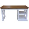 Beechworth Study Computer Desk 150cm Office Executive Table Pine Wood – Grey