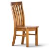Teasel Dining Chair Solid Pine Timber Wood Seat – Rustic Oak – 2
